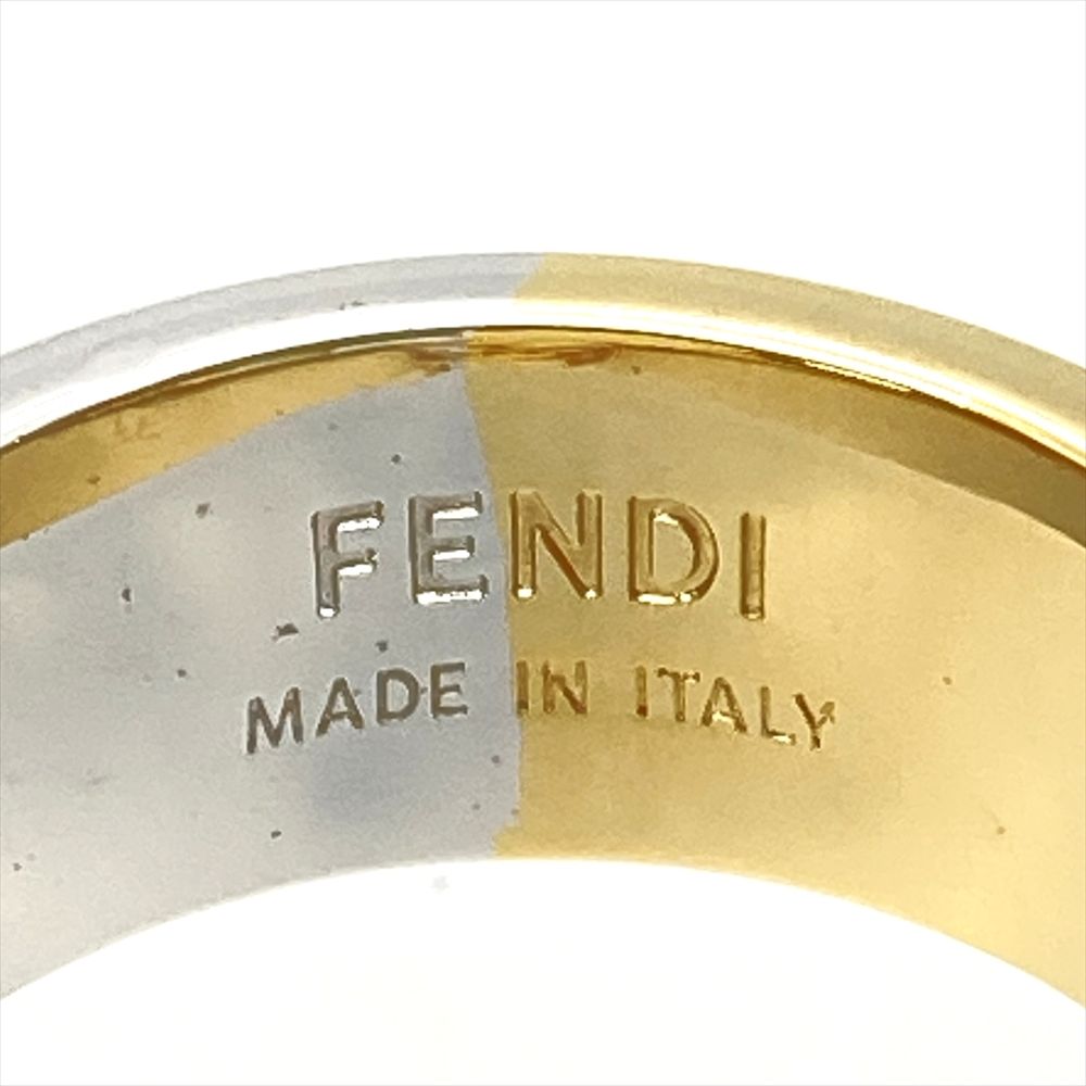 フェンディ FENDI Fロゴ リング 指輪 メタル M ゴールド シルバー