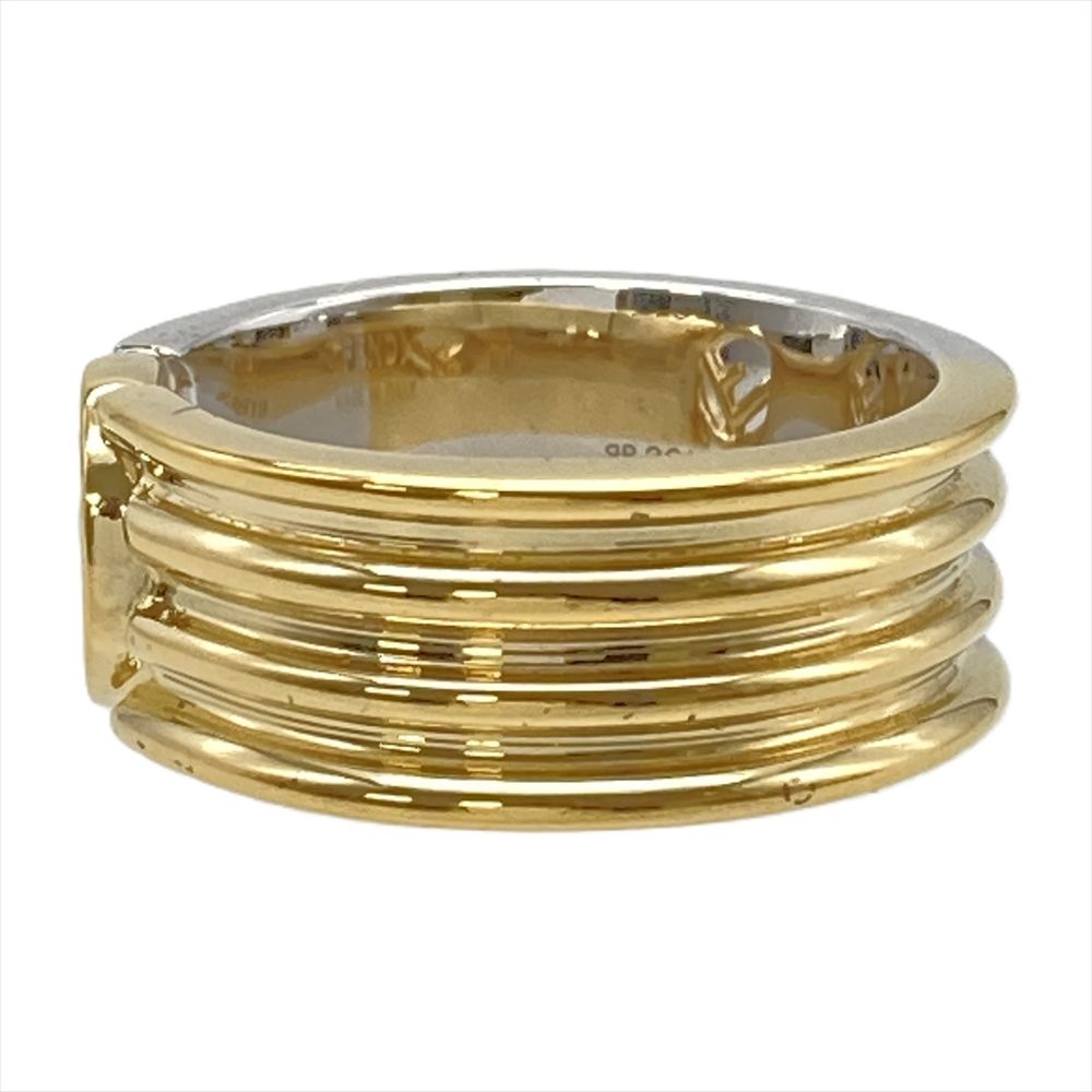 国内正規品FENDI ゴールドリング Fロゴデザイン フェンディ FENDI Fロゴ リング 指輪 メタル M ゴールド シルバー