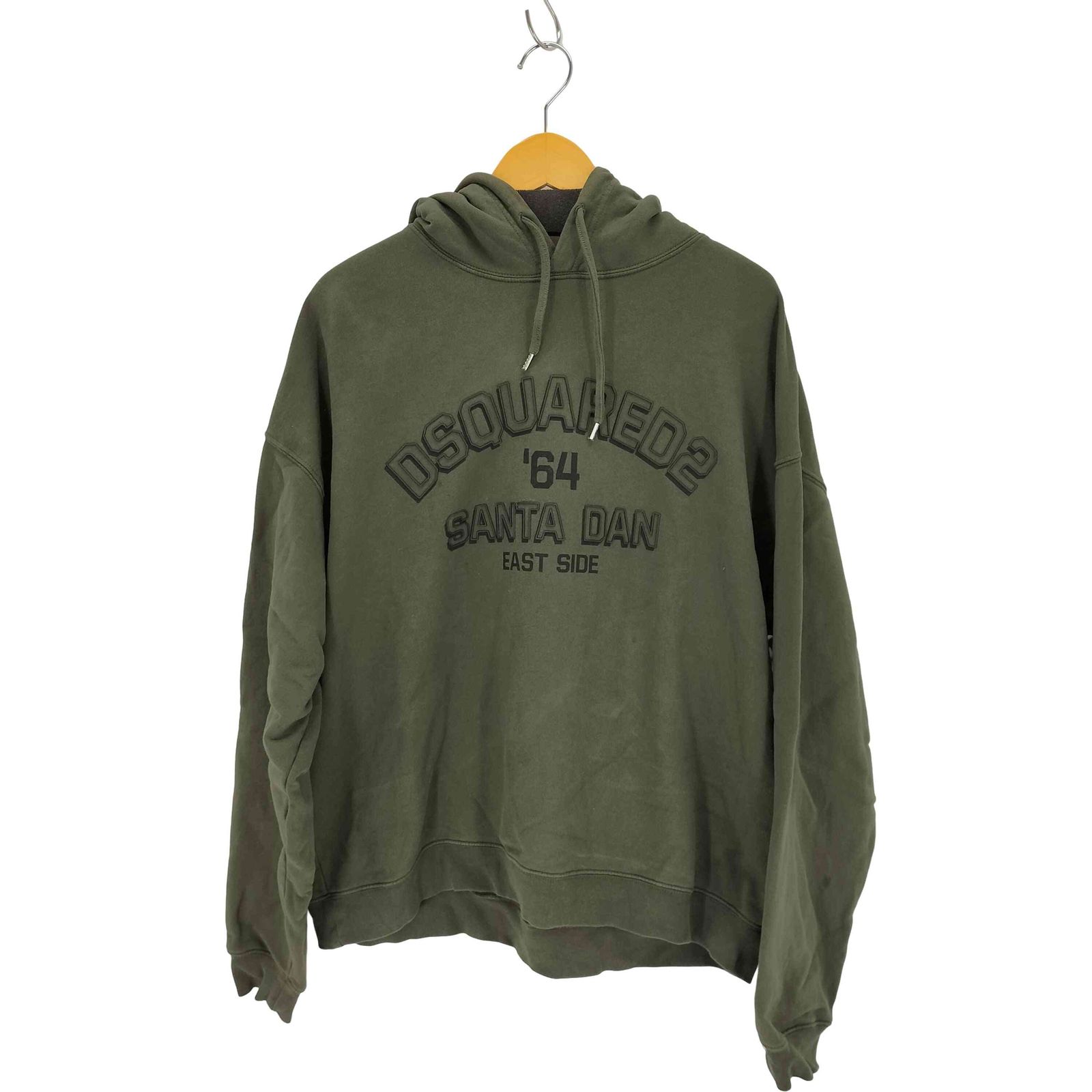 ディースクエアード カレッジロゴ エンボス プルオーバーパーカー メンズ JPN M