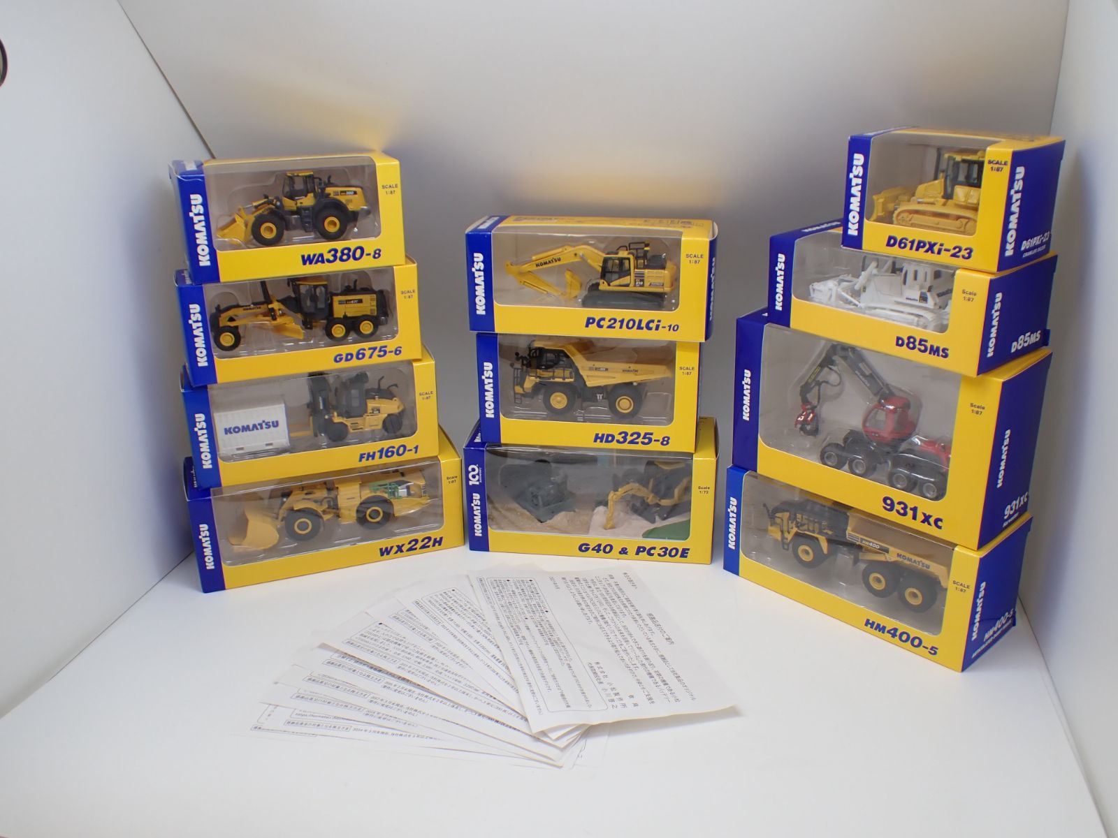 52661】 コマツ KOMATSU 株主優待 非売品 オリジナルミニチュア 11種