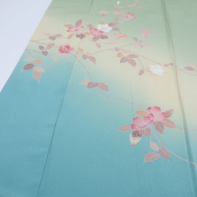 百華❀Y4354◇美品 トールサイズ 桜 手縫い仕立て 正絹 訪問着 着物