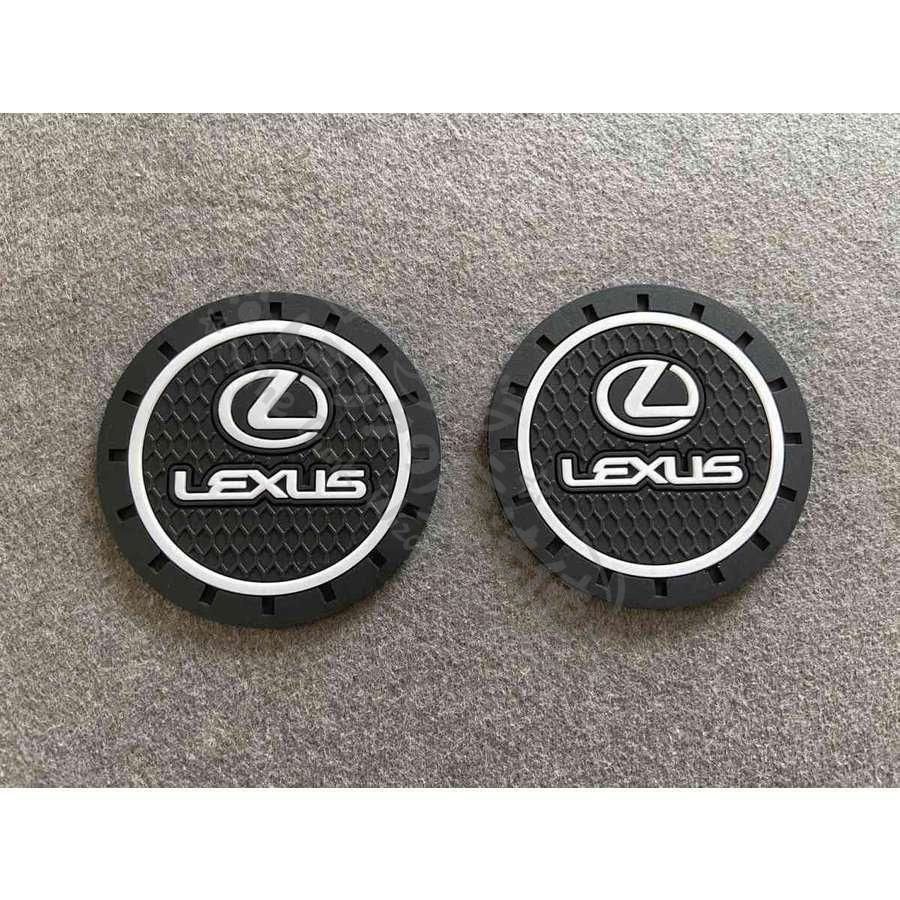 Lexus レクサス 純正 カップコースター 2個セット 人気商品☆LEXUS レクサス用☆ドリンクホルダー コースター 2個セット