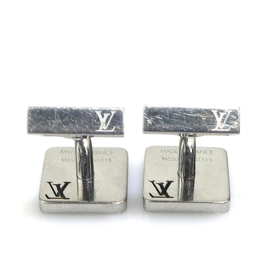美品LOUIS VUITTON ルイヴィトン カフス ブトン ドゥ マンシェット ルイヴィトンカフス ブトンドゥマンシェット シャンゼリゼ シルバー