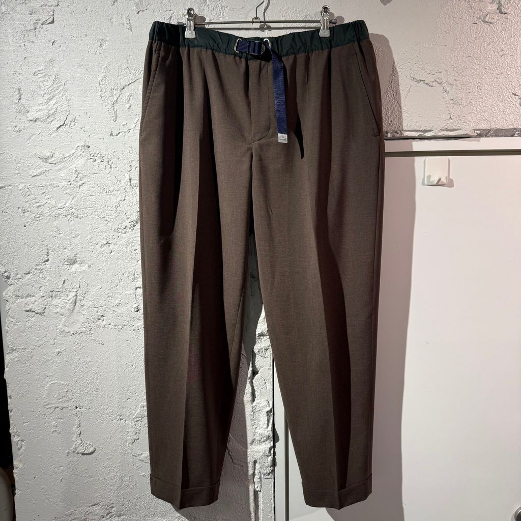kolor BEACON カラービーコン 24 SS Belted Easy Pants イージーパンツ SBM-P 08136 ブラウン系 size 3 表参道B 01