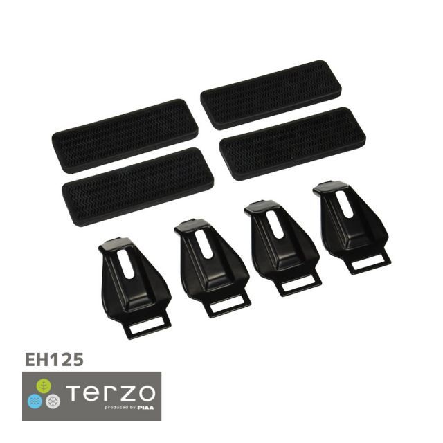 Terzo テルッツォ by PIAA ルーフキャリア ベースキャリア ホルダー 4個入 ブラック  EH125