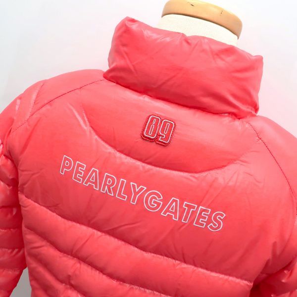美品　PEARLY GATES ダウンベスト　パーリーゲイツ　5 アウター PEARLY GATES ダウンジャケット 2way ピンク 055-220046 #1 レディース