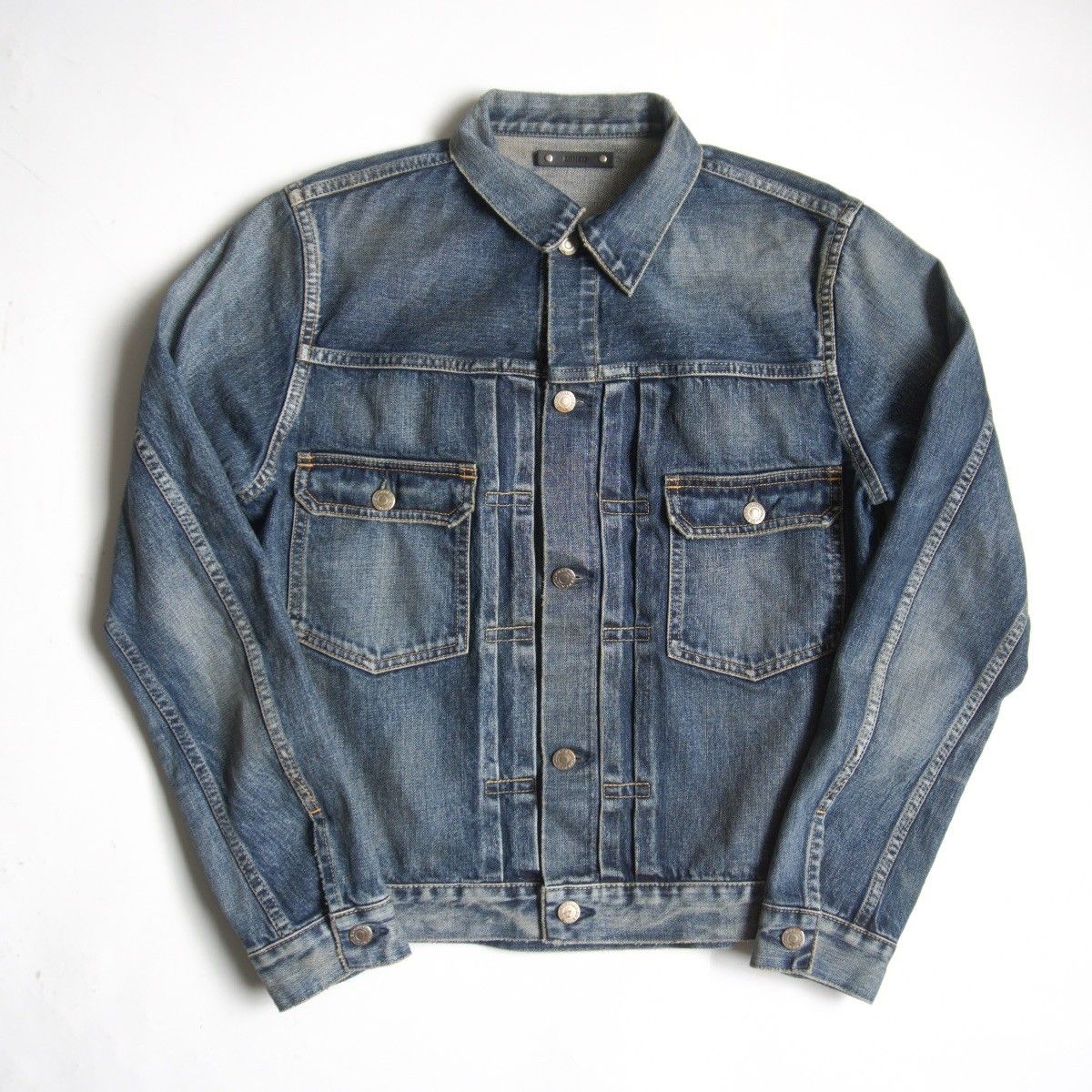 【最終価格、値下不可】MINEDENIM デニムジャケット 2ND サイズ3 美品】MINEDENIM【2nd type デニム ジャケット】 3 マインデニム G