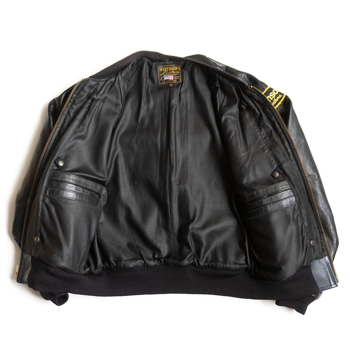 【40サイズ】Vanson TJV レザー スタジャン トラッカージャケット 40サイズ】Vanson TJV レザー スタジャン トラッカージャケット 40