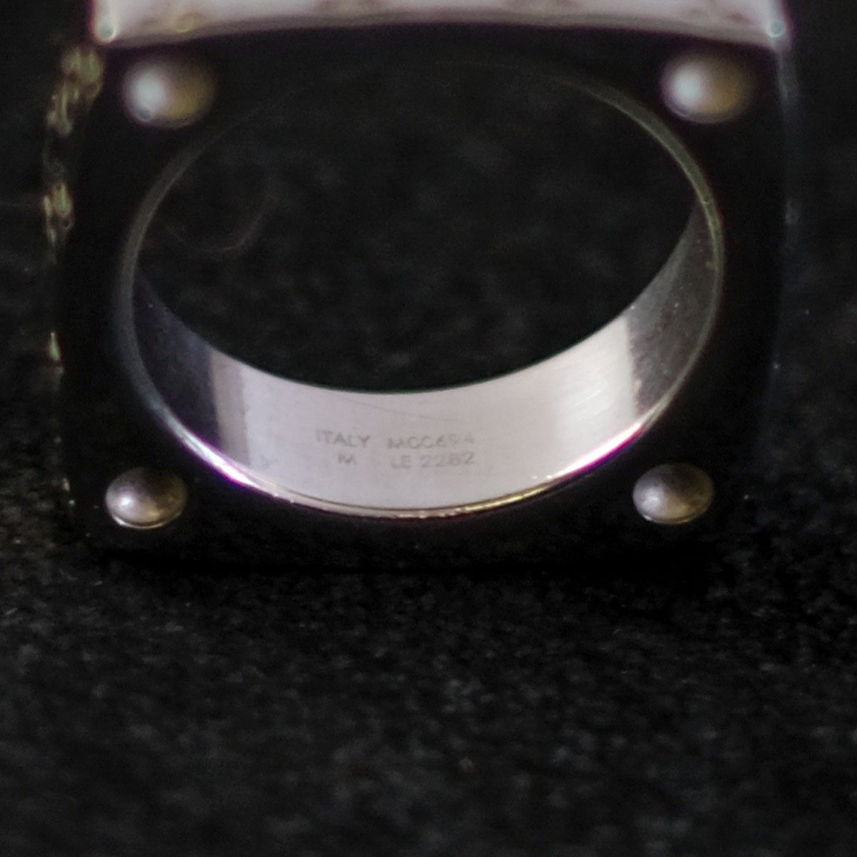 美品】LOUIS VUITTON【M00694 モノグラムボールドリング】20号