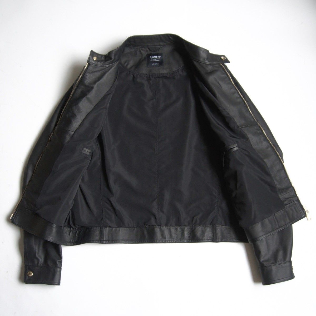 美品/ビッグサイズ】EMMETI 【JURI CALF シングルライダースジャケット 