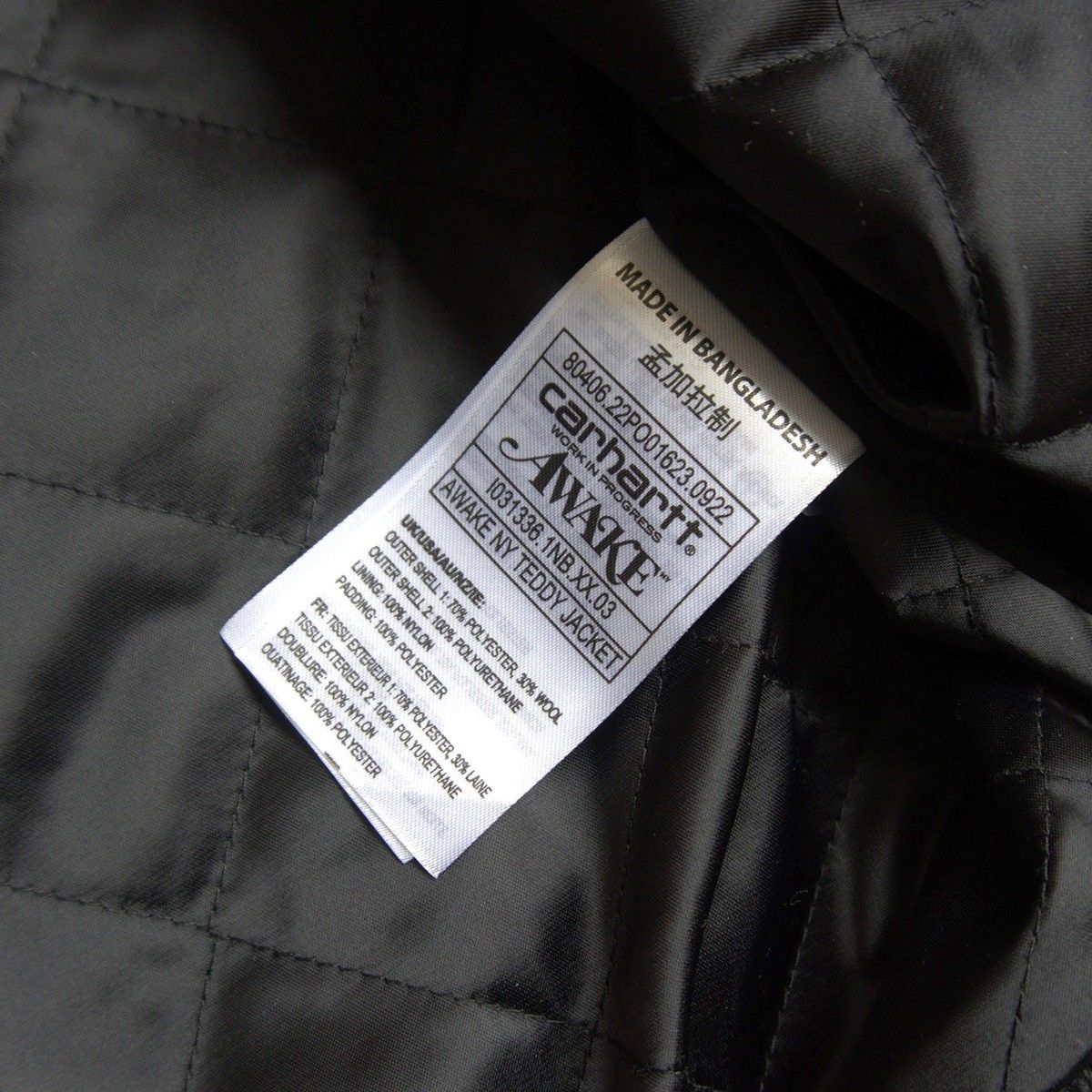 Carhartt WIP Awake NY スタジャン L ブラック