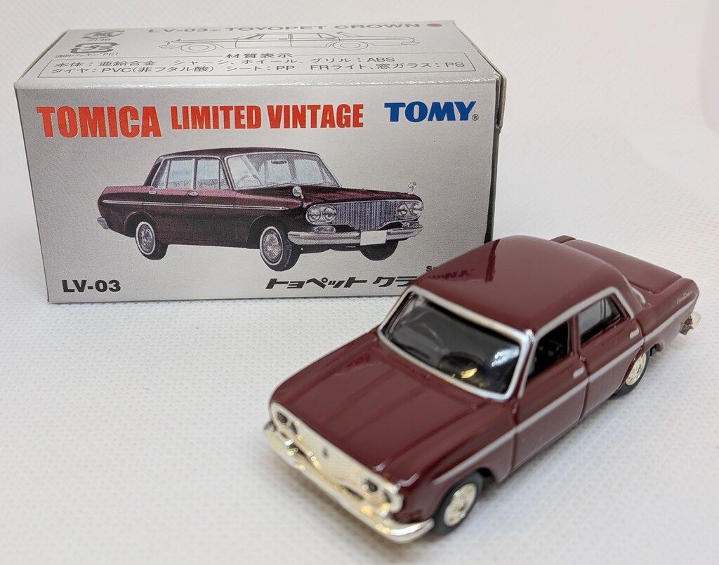トミー TOMICA LIMITED VINTAGE トヨペット クラウン (マルーン) LV-03