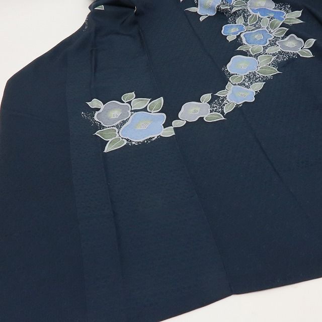 六花-RIKKA- 正絹 ロング丈 ゆ～ったり神秘を運ぶ椿 道行コート 着物 A 4361