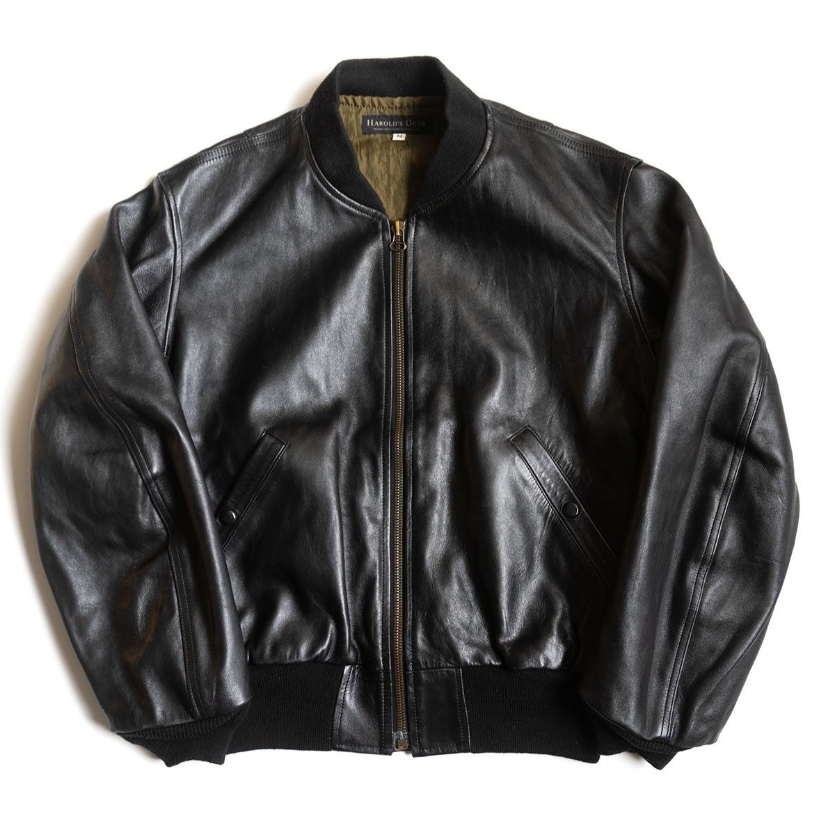美品】HAROLDS GEAR【ホースレザー レザー フライトジャケット】M 