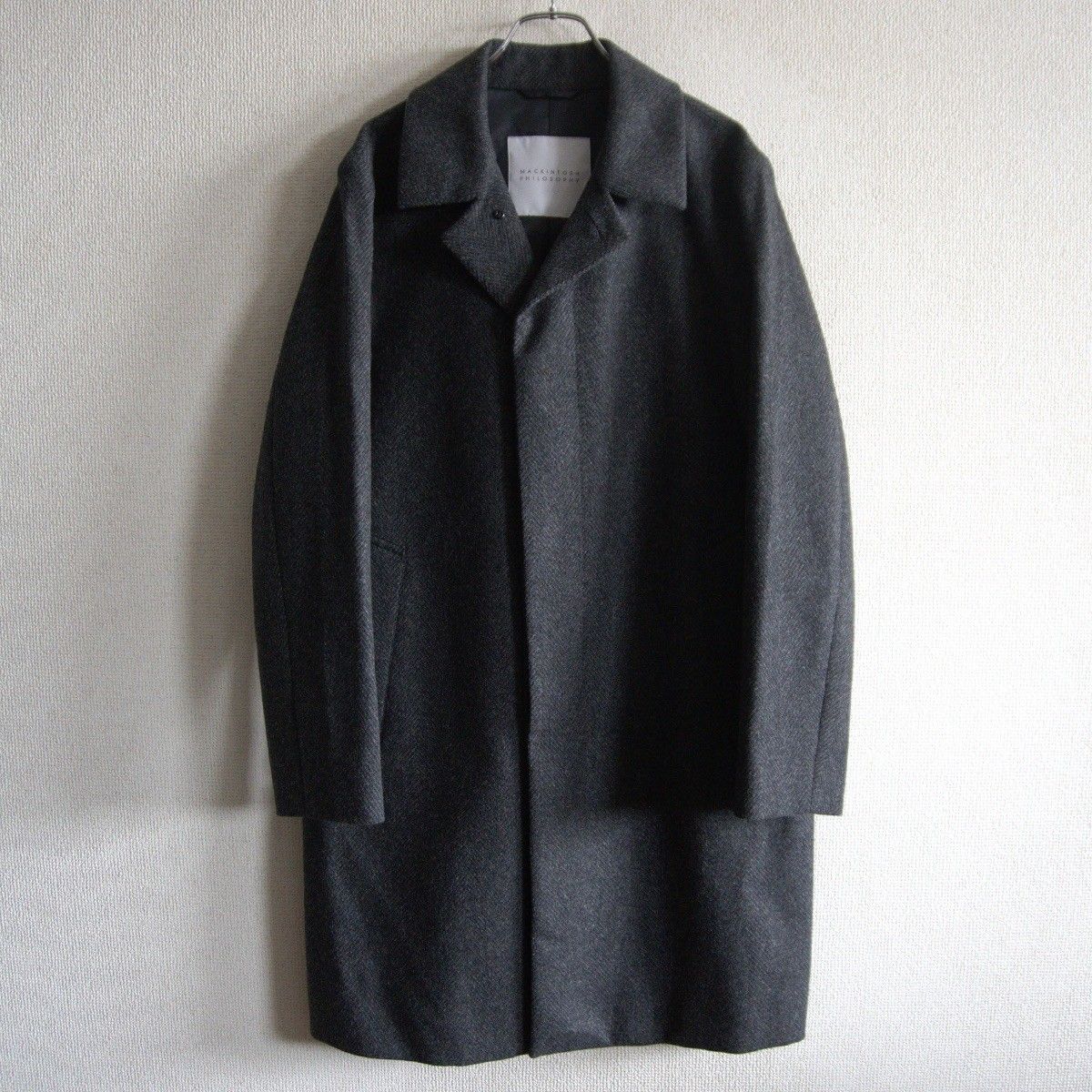 MACKINTOSH PHILOSOPHY / カシミヤ混 ウールコート 美品】MACKINTOSH PHILOSOPHY【ウール カシミヤ ツイード ステンカラー