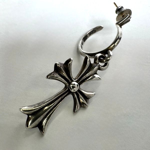 CHROME HEARTS/クロムハーツ TINY CH CROSS/タイニーCHクロス フープ