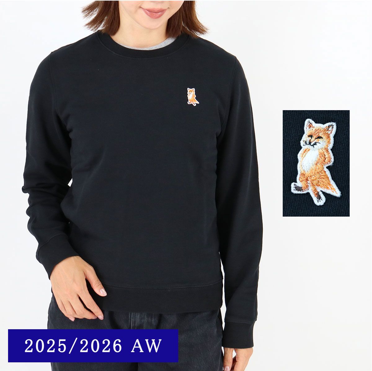 MAISON KITSUNE メゾン キツネ スウェット PW00320KM0340 LADY FOX