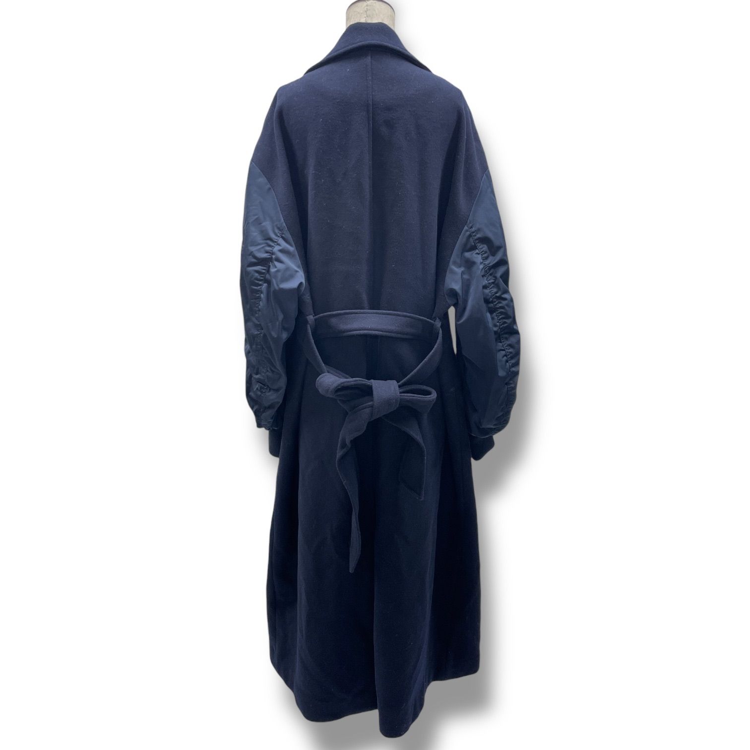 【あき】ZARA ザラ　マッチングボンバーコート　MA-1 ZARA ザラ MA-1マッチングボンバーコート 切替 ロングコート