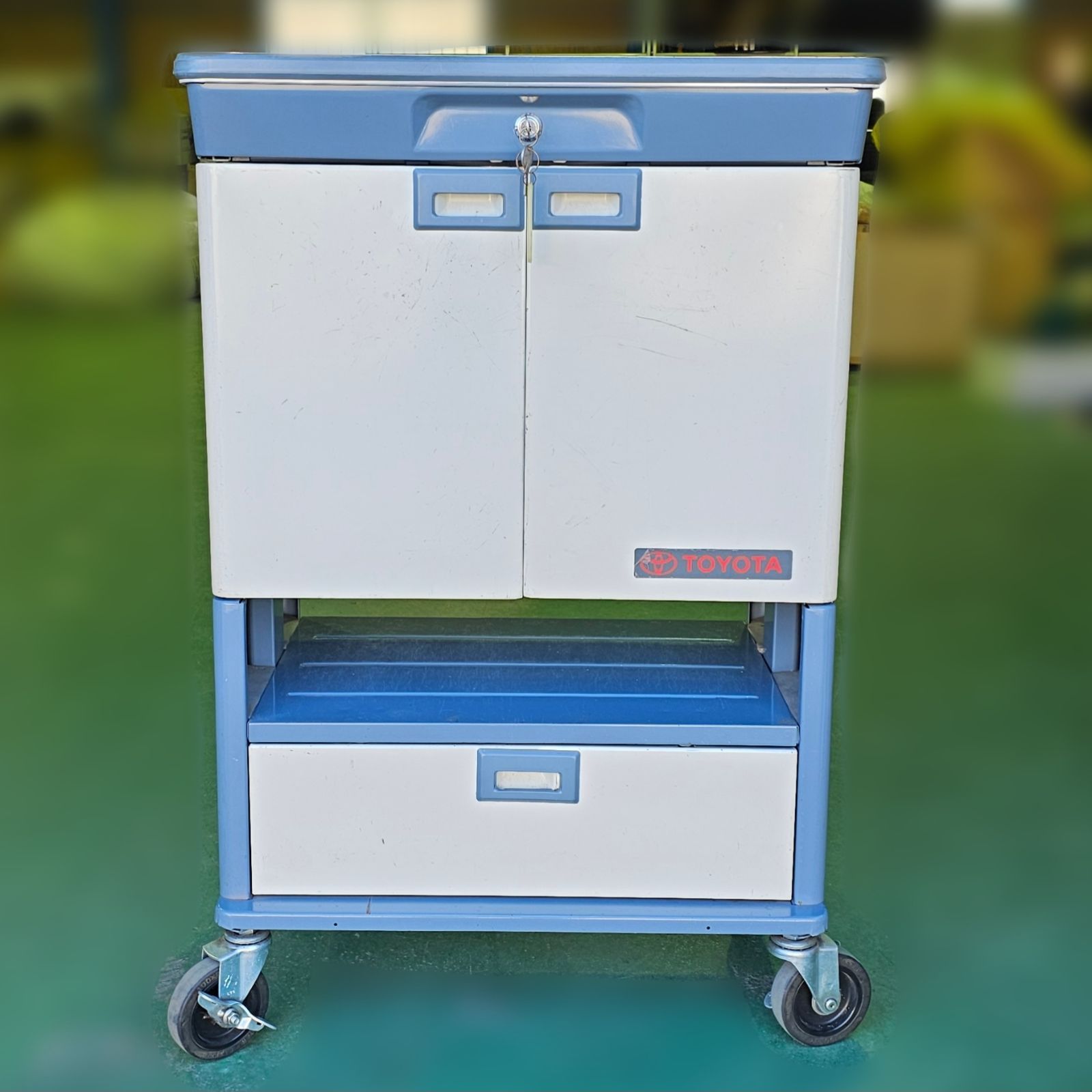 さいたま市引き取り限定】【希少品】トヨタ 純正ツールキャビネット