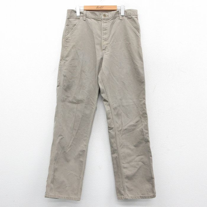 W34/古着 カーハート ペインター パンツ メンズ 90年代 90s ダック地
