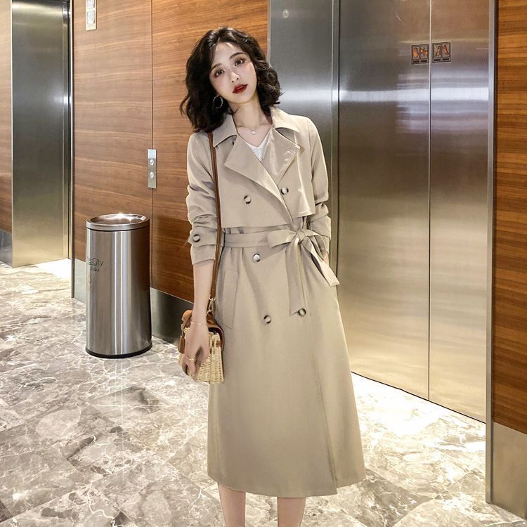 トレンチコート レディース スプリングコート トレンチ 春秋 軽量 無地 ?袖 コート ジャケット ロングコート ロングジャケット ベルト付き 着痩せロングアウター アウター 韓国風 可愛い 春秋コートshijiao 05 DZ 30
