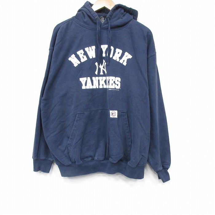 XL/古着 長袖 スウェット パーカー メンズ 00年代 00s MLB