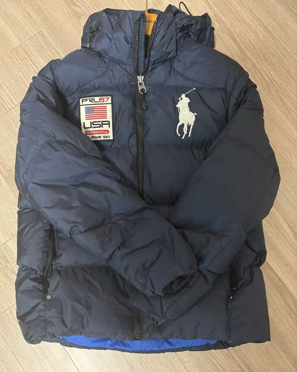 L ポロ ビックポニー 星条旗 ダウン