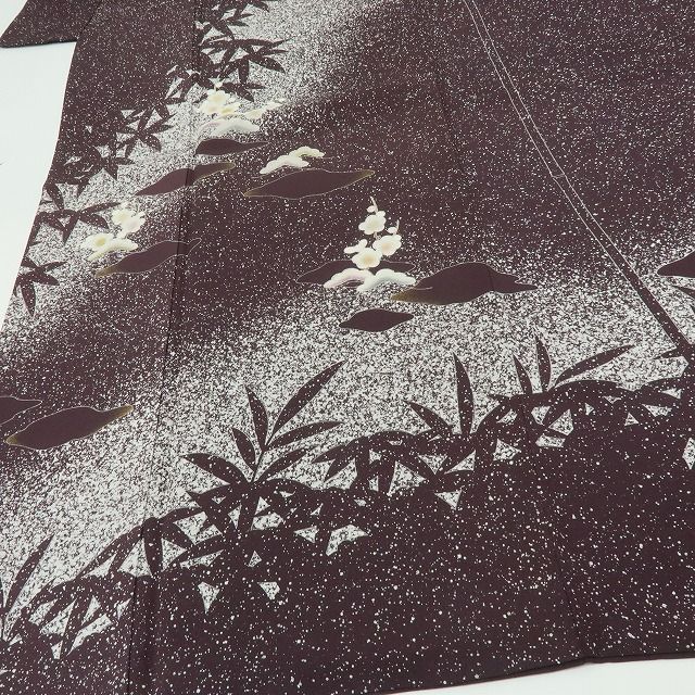 六花-RIKKA- 正絹 鈴乃屋謹製 作家物落款 トールサイズ ハートを射抜く松竹梅 訪問着 着物 A 4363