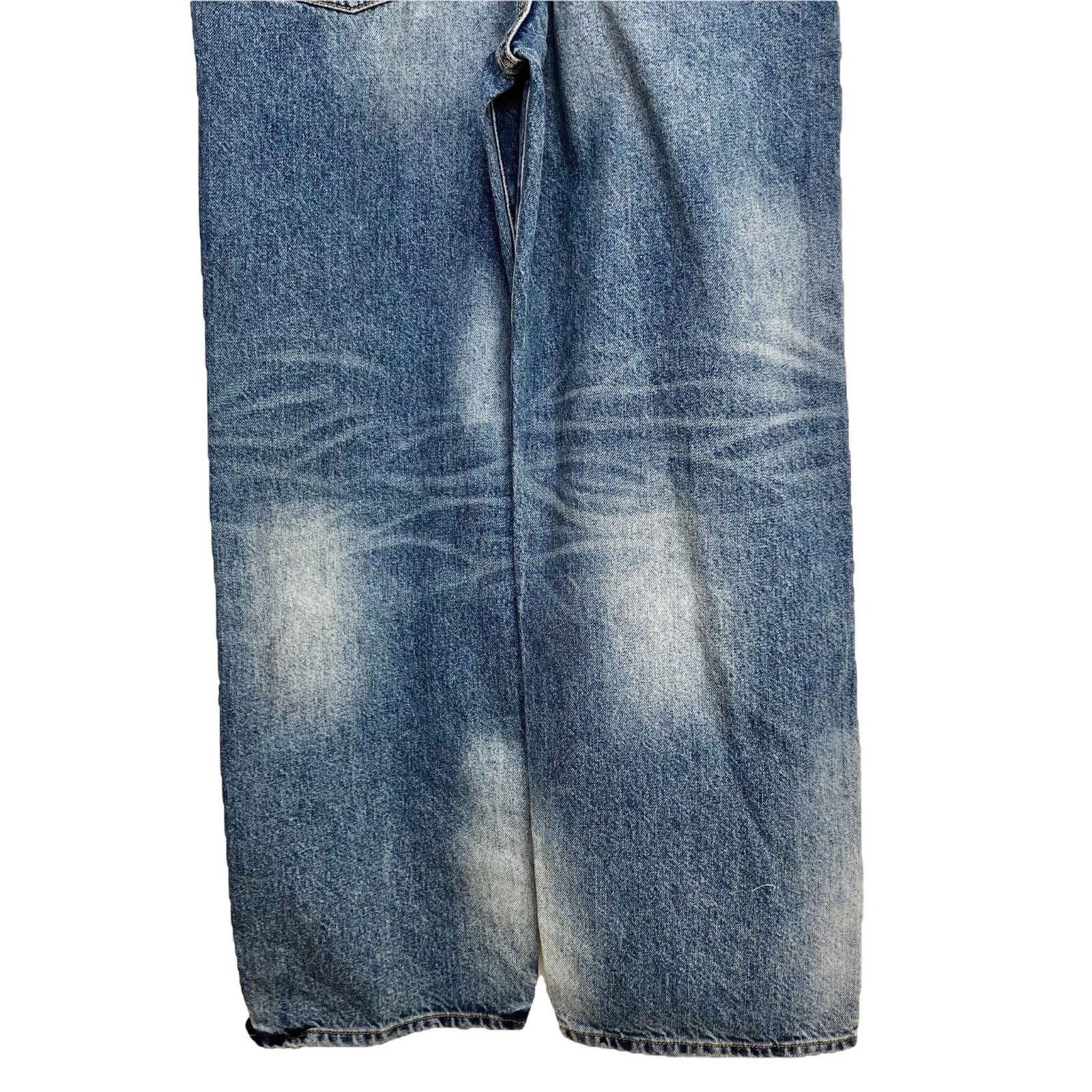 タグ付き未使用 Whim Gazette DENIM ALL IN ONE2 38 ブルー／青