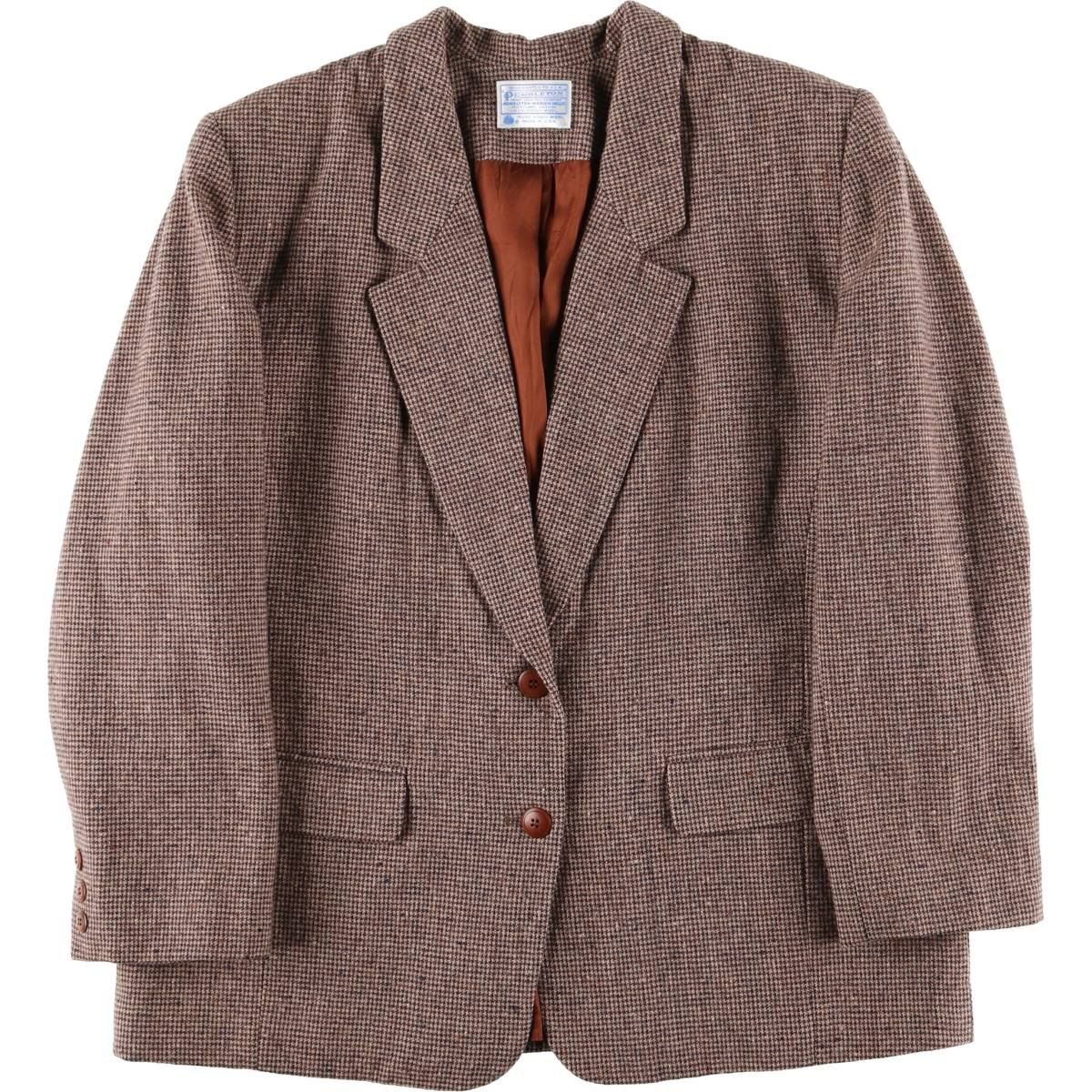 古着 70年代 ペンドルトン チェック柄 ウールテーラードジャケット レディースL相当 ヴィンテージ|eaa 604876