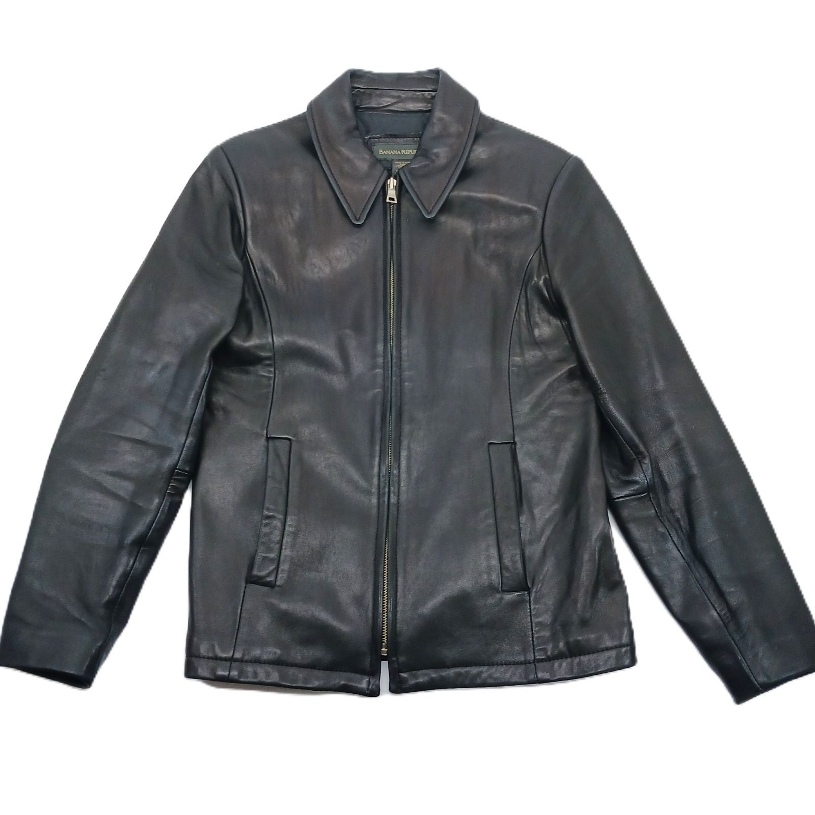 バナナリパブリック レザージャケット 90s ブラック Lサイズ バナナリパブリック レザージャケット 90s ブラック Lサイズ BANANA