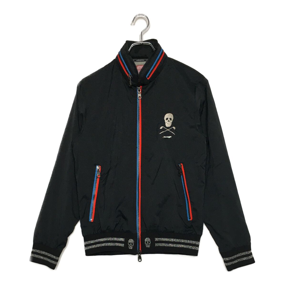 メンズ マークアンドロナ MARK-LONA ブルゾン M ブラック フード付き メッシュ裏地