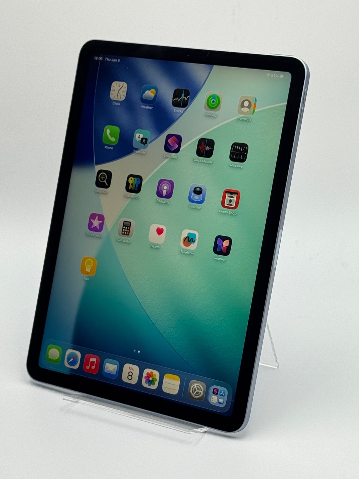中古B】iPad Air 4 64GB スカイブルー Wi-Fi バッテリー【82%】 iPad