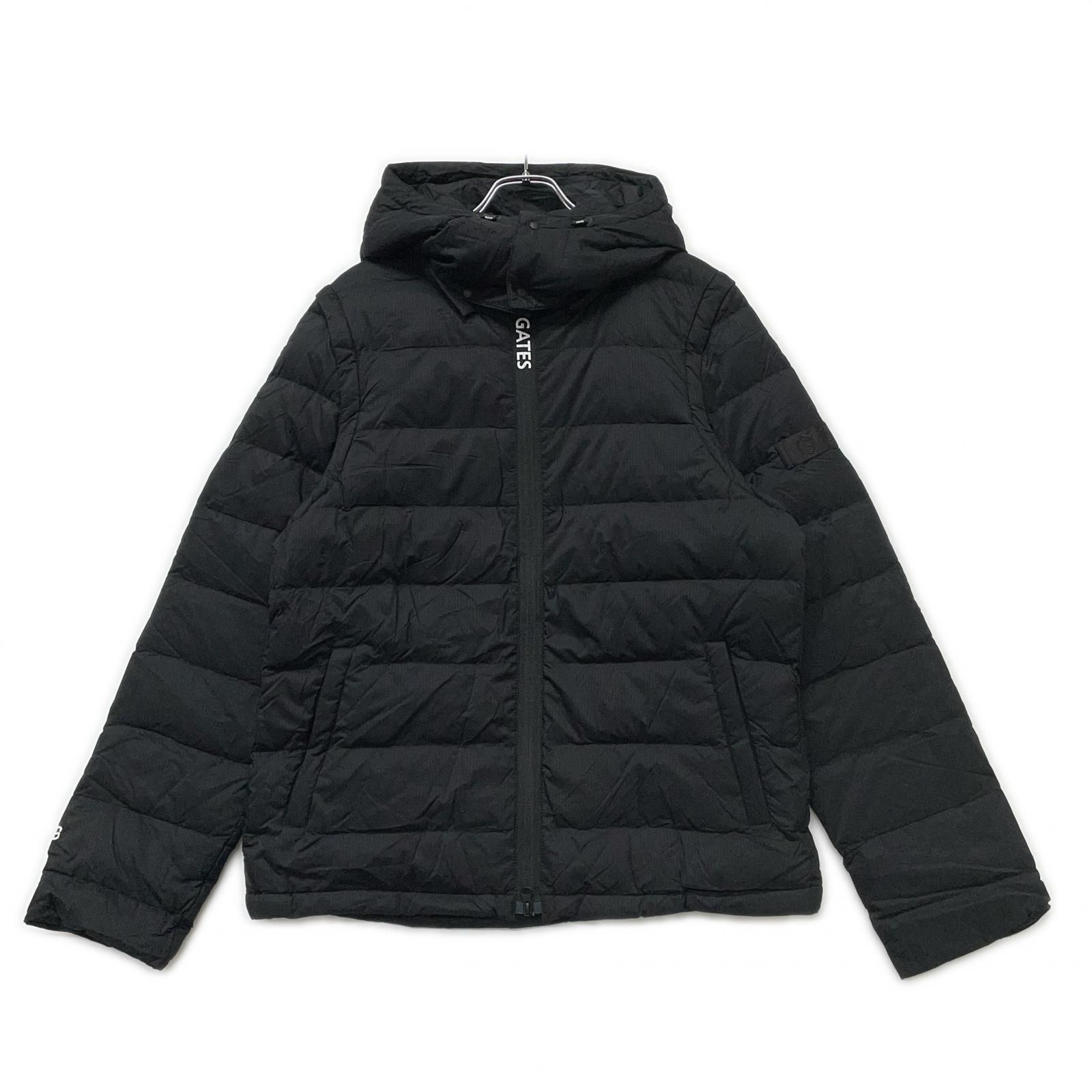 メンズ パーリーゲイツ PEARLY GATES ダウンジャケット 7 XXL 黒 ブラック 千鳥格子柄 大きい 防寒 訳あり