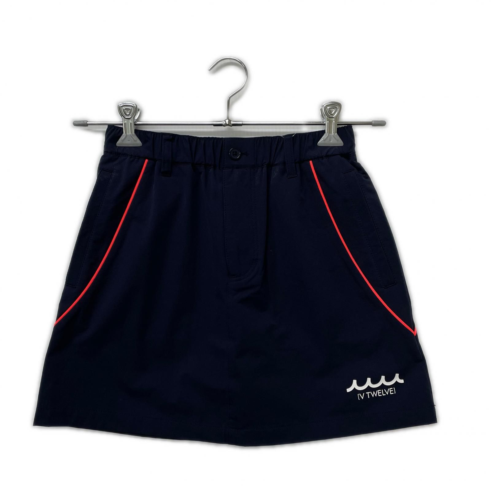 ♥品 レディース ヴィ トゥエルヴ V 12 スカート 0 S 紺 ネイビー 一体型インナーパンツ 春秋