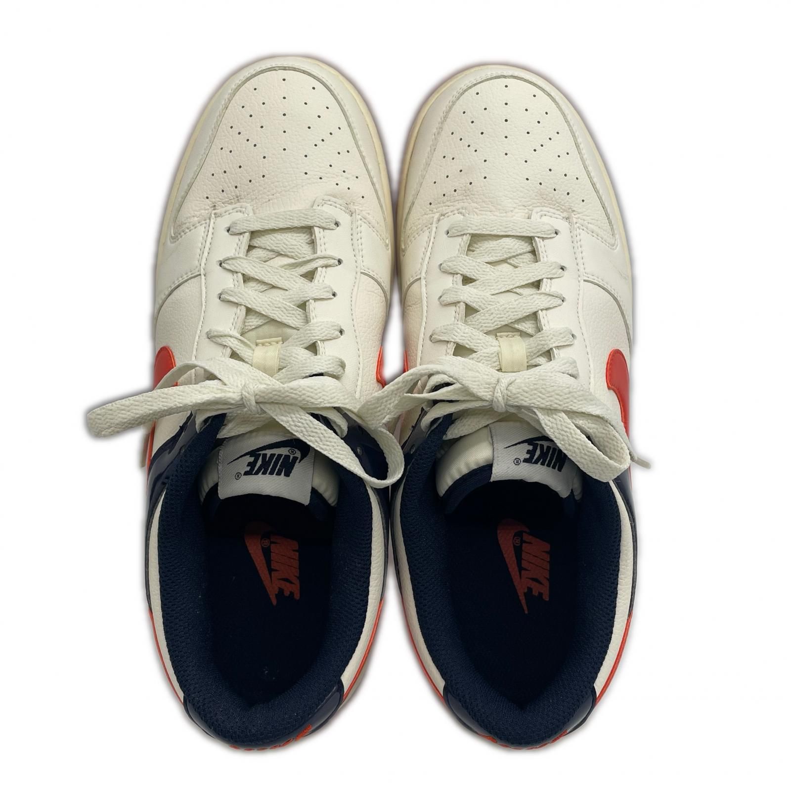 中古 ナイキ NIKE ゴルフシューズ 27cm ホワイト×オレンジ DUNK ダンク