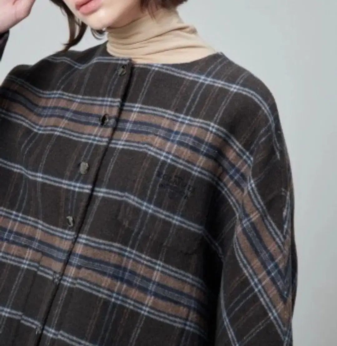 システム CHECK ジャケット コート ウール60% アルパカ12%