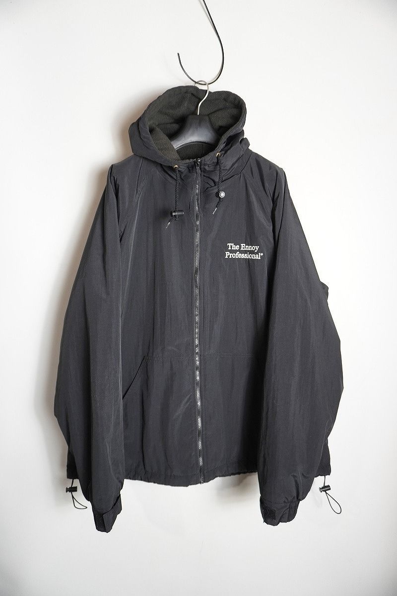 正規 Ennoy エンノイ TRI- トライマウンテン ナイロン ジャケット マウンテンパーカー XL 初期 黒ブラック 17 Q♪