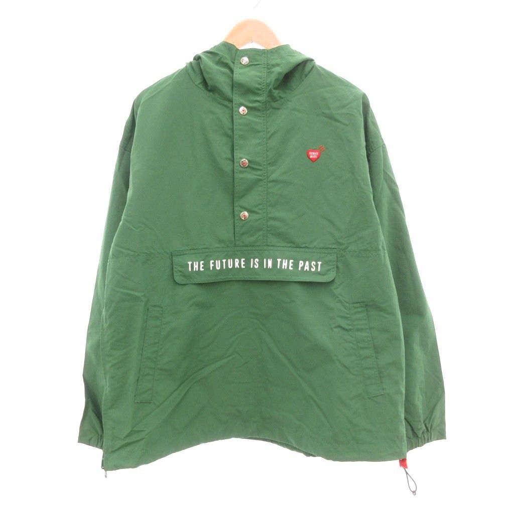 ヒューマンメイド HUMAN MADE アノラックパーカ ナイロン ロゴプリント