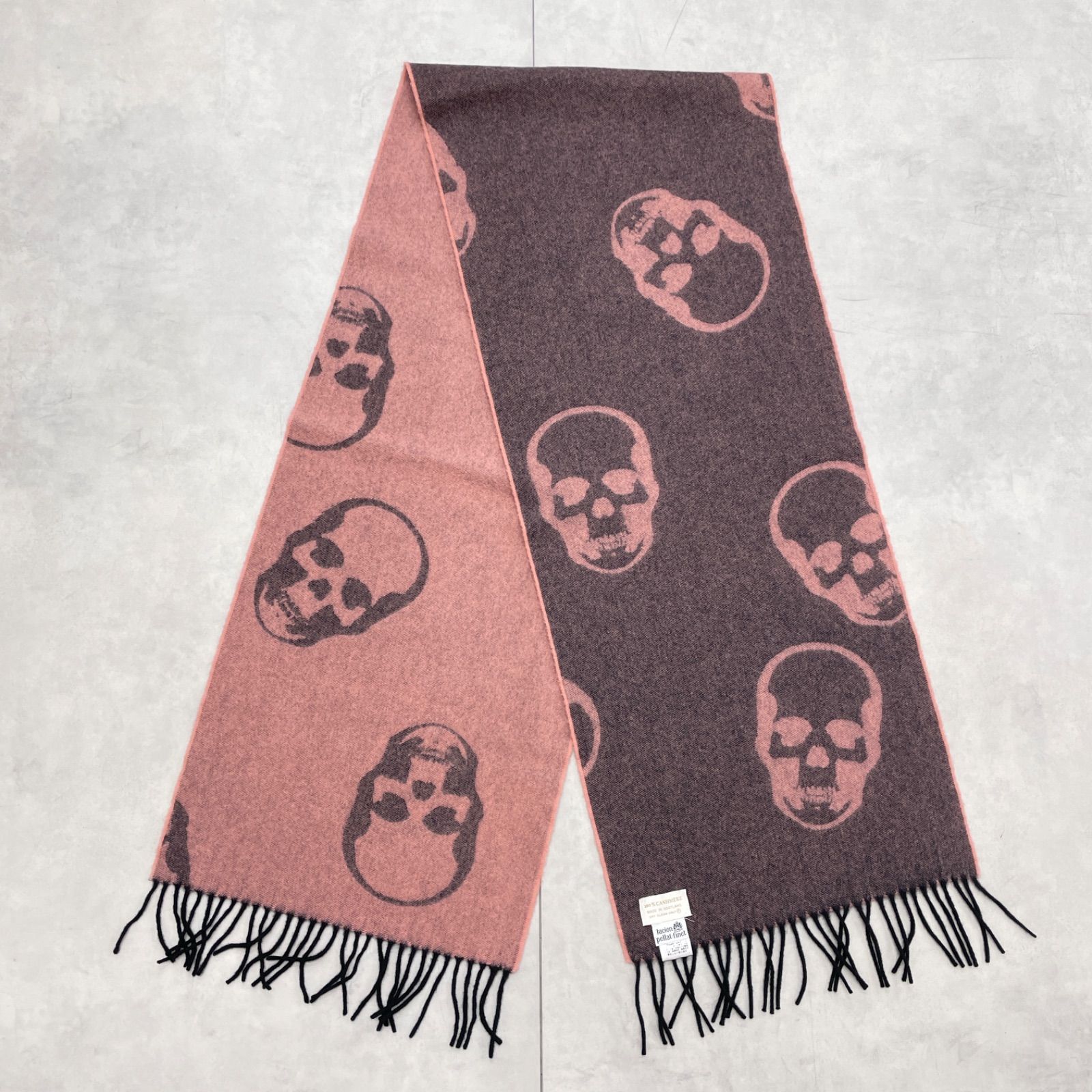 lucien pellat-finet ルシアンペラフィネ マフラー ドクロ スカル バイ