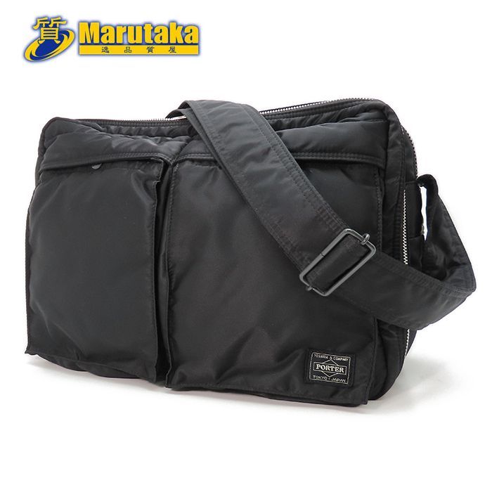 PORTER ポーター タンカーショルダーバッグ TANKER BAG zip 黒 ブリーフケース かばん 22-100-2 質屋 丸高 兵庫県 西宮市 甲子園 実店舗あります 斜め掛け 鞄 ブランド プレゼント