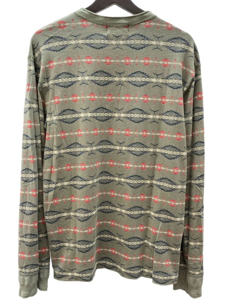 ダブルアールエル RRL 一つ星 90s L/S HENLEYNECK T-SHIRT ネイティブ