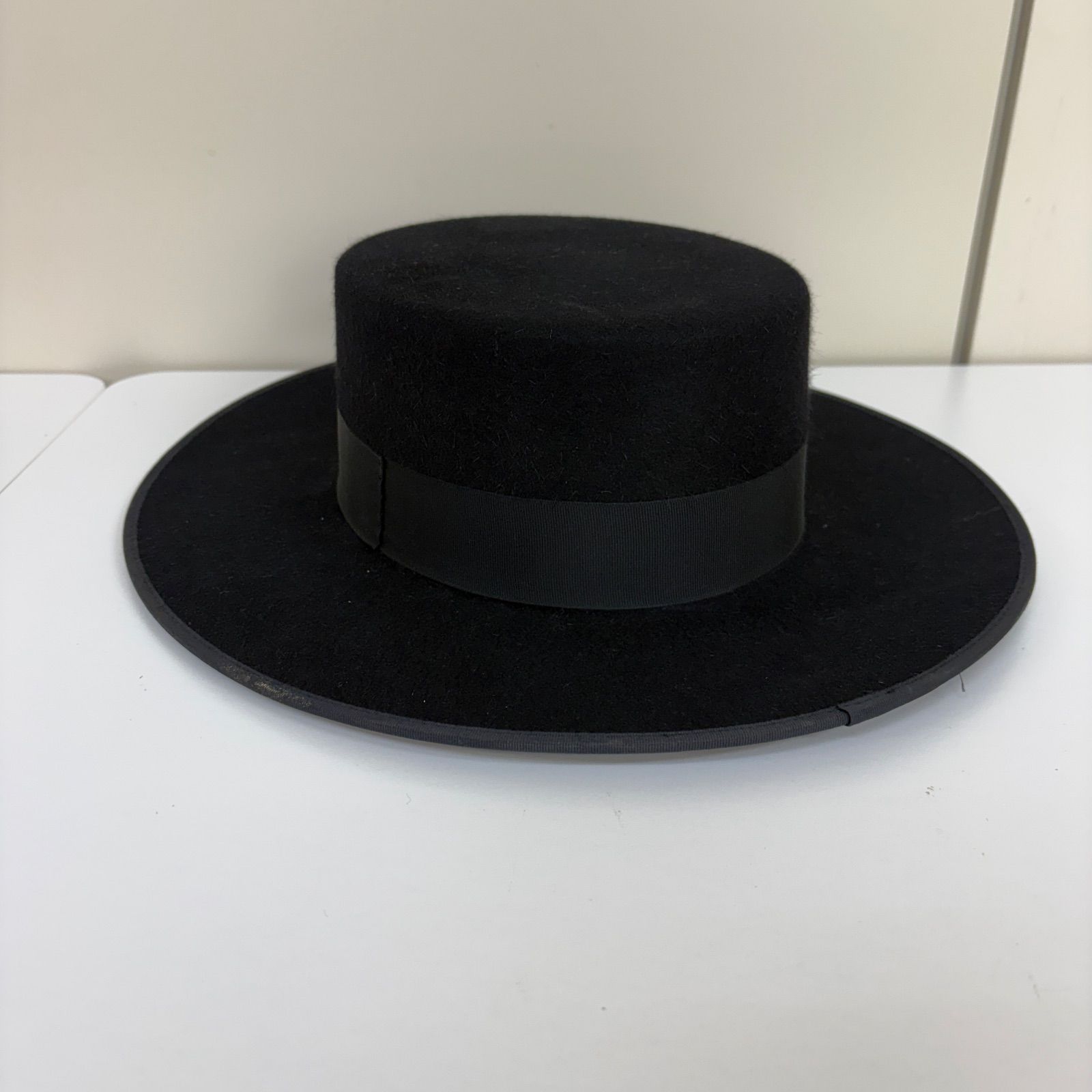 Fernandez Roche コルドベス フラメンコ 帽子 ハット 黒 スペイン製 フェルナンデス ロチェ 記名あり