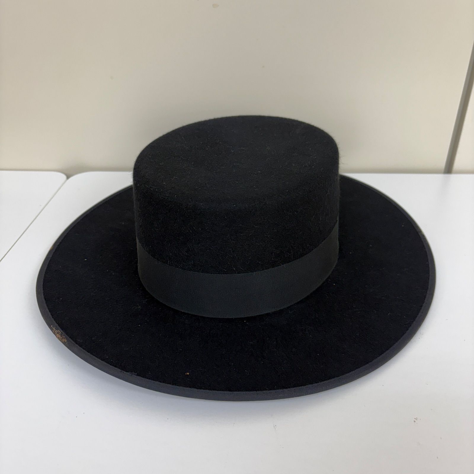 Fernandez Roche コルドベス フラメンコ 帽子 ハット 黒 スペイン製 フェルナンデス ロチェ 記名あり