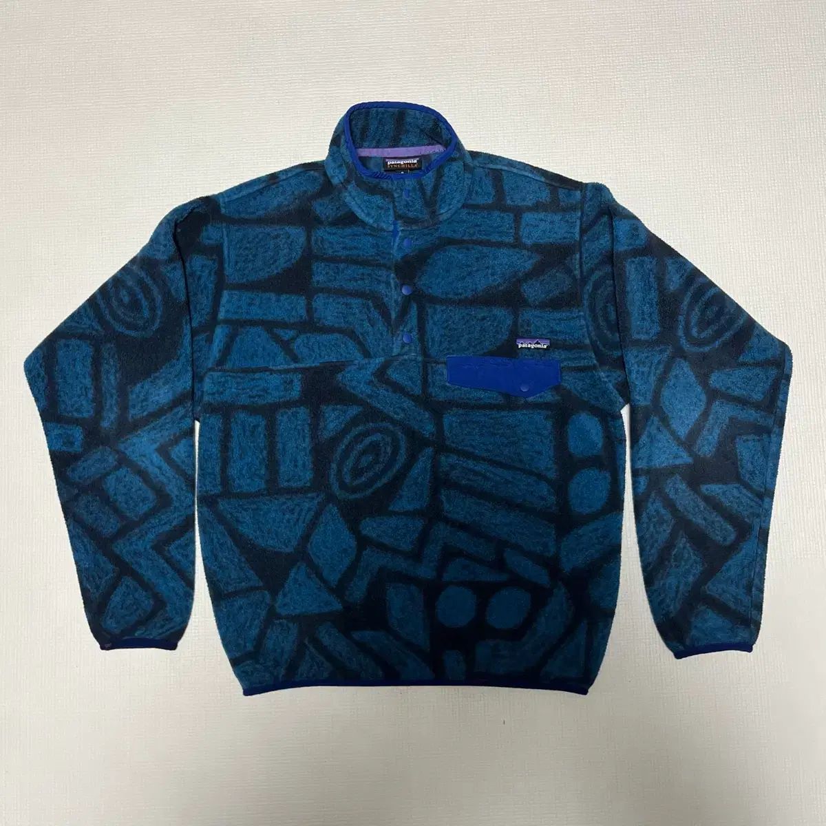 M patagonia パタゴニア Synchilla シンチラ aztec アズテック ブルー