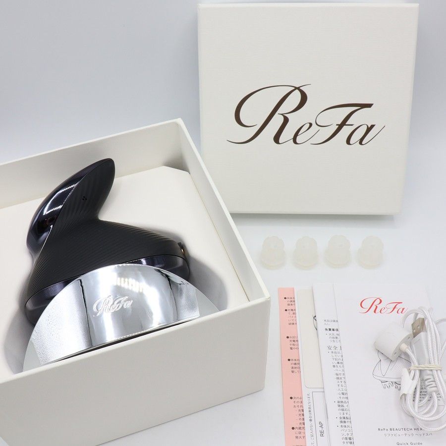 美品】MTG ReFa BEAUTECH HEAD SPA RE-AP-03A ブラック リファ ビュー