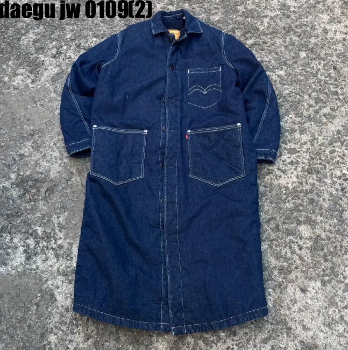 リーバイス レッド デニム ロング ジャケット コート M