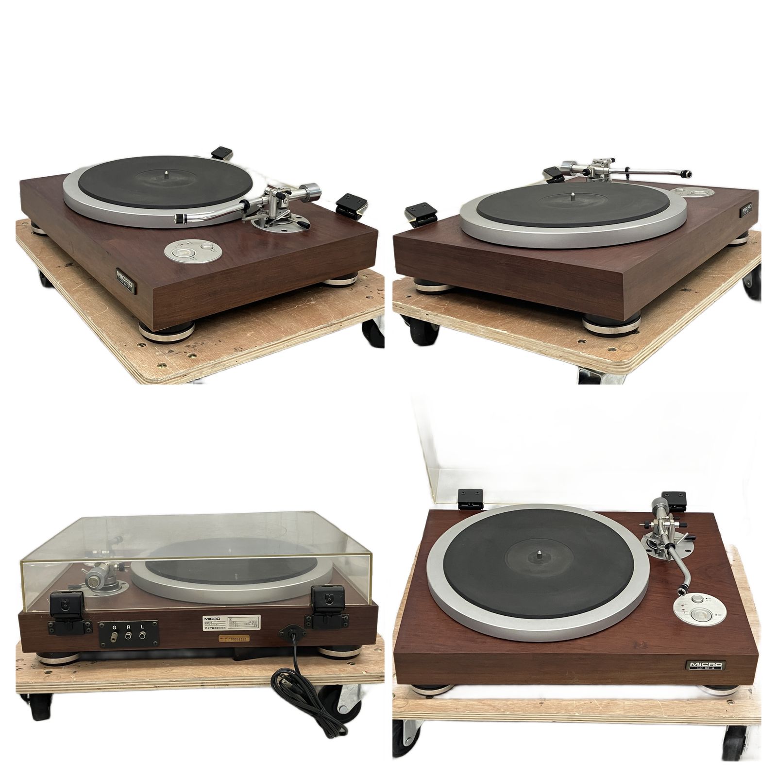 MICRO DD-8 ターンテーブル レコードプレーヤー カードリッジ付き 音響