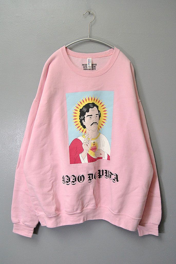 WACKO MARIA ワコマリア パブロエスコバル スウェット ピンク WACKO MARIA PABLO ESCOBAR CREW NECK SHIRT ワコマリア パブロ
