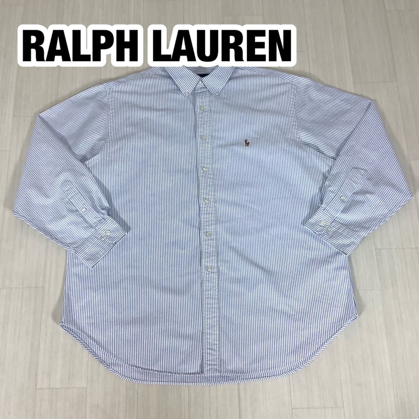 大きいサイズ】90s RALPH LAUREN ラルフローレン ボタンダウン 長袖